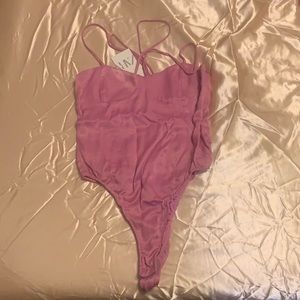 Zara Satin Corset Bodysuit